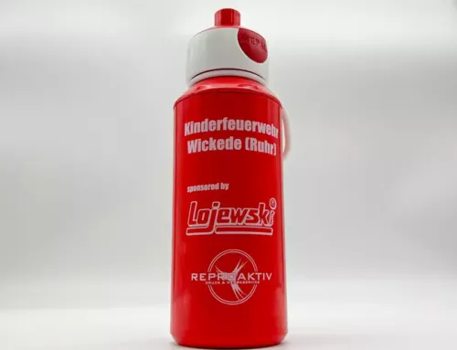 Industriedruck: Trinkflaschen Kinderfeuerwehr Wickede