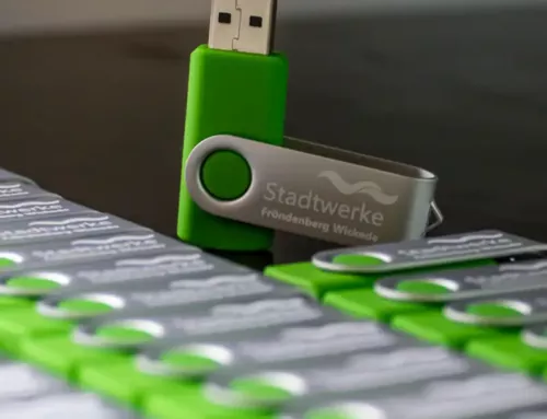 Industriedruck: USB-Stick Stadtwerke Fröndenberg