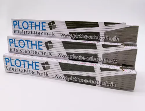 Industriedruck: Zollstöcke Plothe Edelstahltechnik