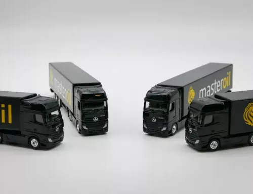 Industriedruck: Miniatur-LKW masteroil
